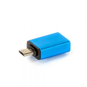 Adaptador USB Android com Função OTG - Azul