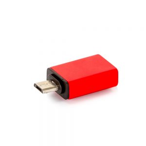 Adaptador USB Android com Função OTG - Vermelho