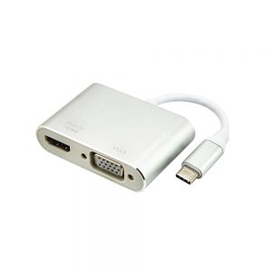 Adaptador USB-C 3.1 para HDMI e VGA
