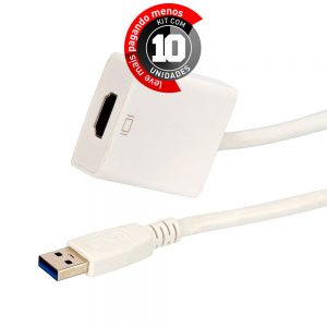 Adaptadores USB para HDMI - Kit com 10