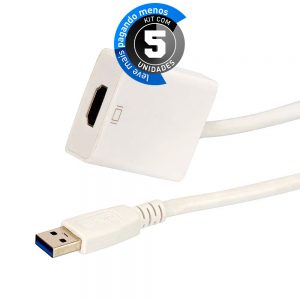 Adaptadores USB para HDMI - Kit com 5