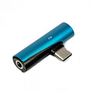 Adaptador USB Tipo-C para Fone Ouvido P2 Azul