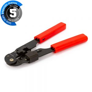 Alicates de Crimpar RJ45 - Kit com 5
