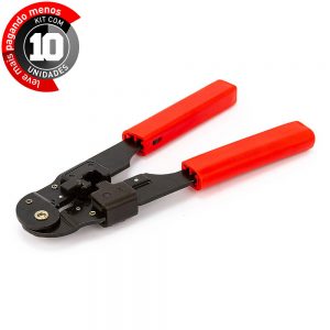 Alicates de Crimpar RJ45 - Kit com 10