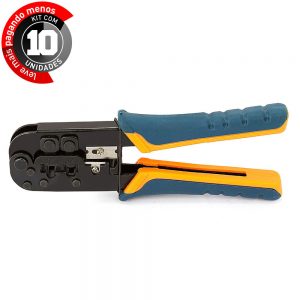 Alicates para Crimpar RJ45 - Kit com 10