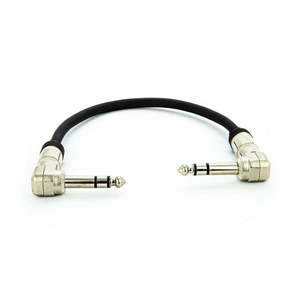 Cabo Adaptador P10 90º X P10 90º Estereo - 1,8 Metro