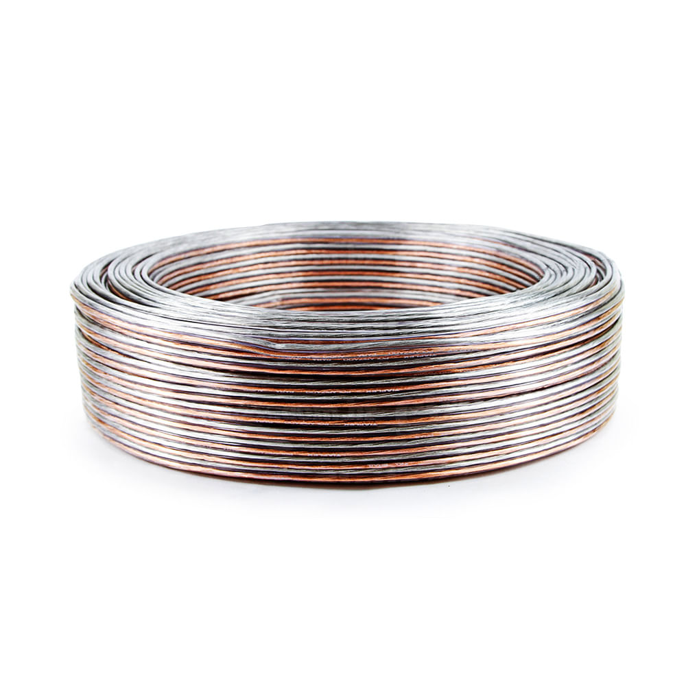 Cabo Polarizado para Áudio 2x0,50 -
Cristal 3 Metros