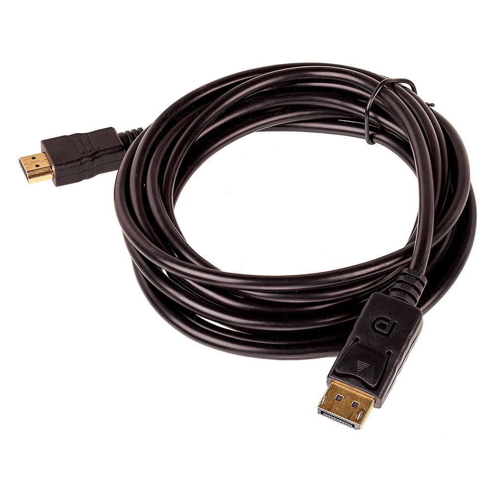 Cabo Adaptador Displayport para HDMI - 5 Metros