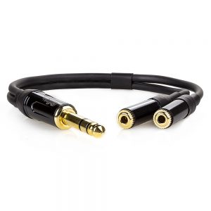 Cabo Adaptador P10 Macho para 2 P2 Femea Estereo - 1,5 Metro