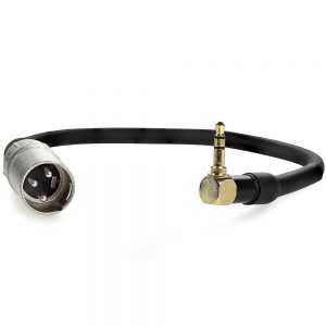 Cabo Adaptador P2 Estereo 90 graus para XLR Macho - 20 cm