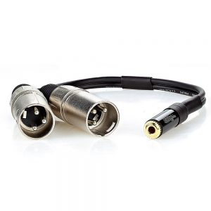 Cabo Adaptador P2 Femea para 2 XLR Macho - 20 cm