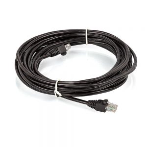 Patch Cord Cat5e Montado Preto - 25 Metros
