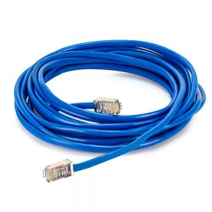 Cabo de Rede Blindado Cat5e com RJ45 Azul - 30 Metros