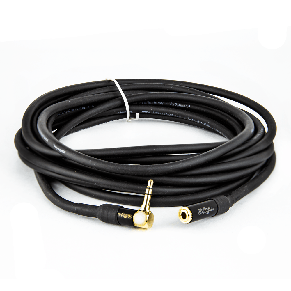 Cabo Adaptador Jack P2 Para P2 Estereo - 20 cm