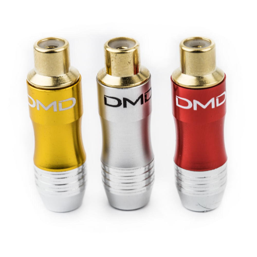 Conector RCA Fêmea Varias Cores - Prata - Imagem 3