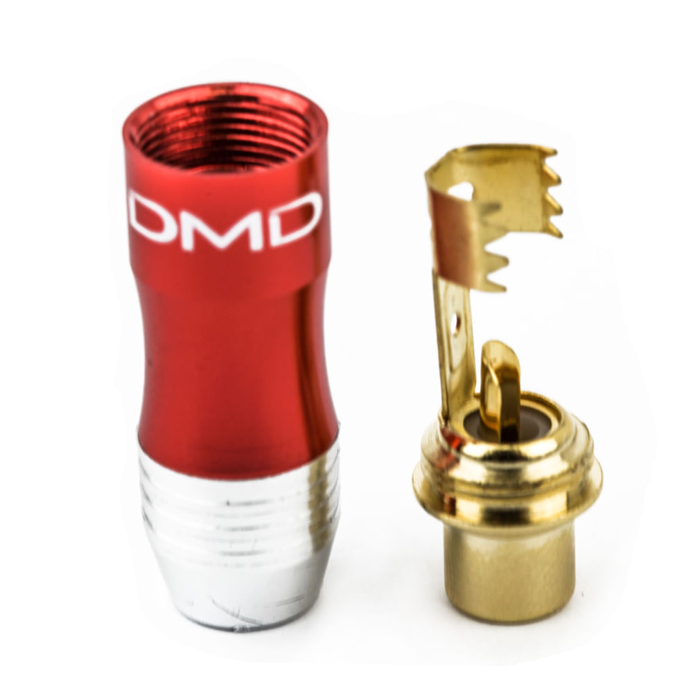 Conector RCA Fêmea Varias Cores - Vermelho - Imagem 2