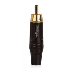 Conector RCA Linha Gold - Preto - Cirilo Cabos