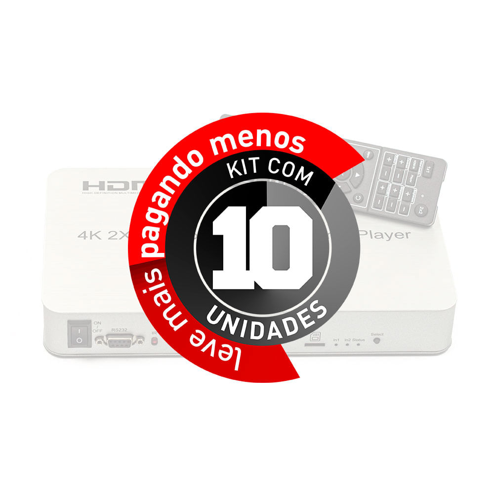 Controlador de Vídeo Wall 2x2 USB - HDMI - 4K - Kit com 10 - Imagem 2