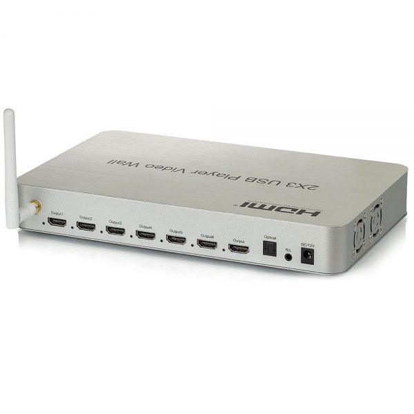 Vídeo Wall Controlador 2x3 - 4K - 6 Telas USB HDMI - Imagem 2