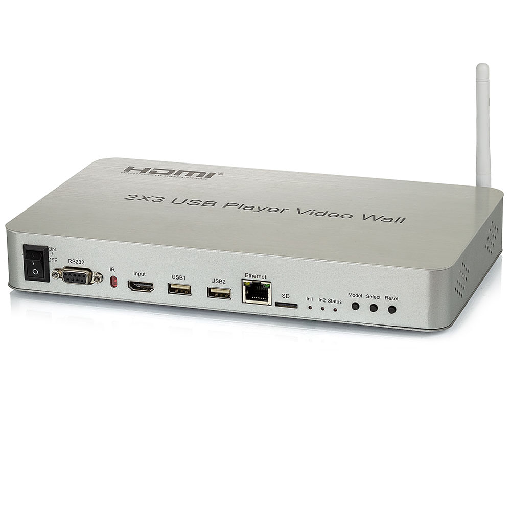 Vídeo Wall Controlador 2x3 - 4K - 6 Telas USB HDMI - Imagem 3