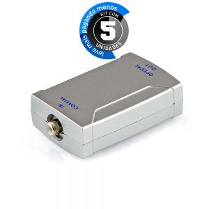 Conversor Coaxial para Óptico - Kit com 5