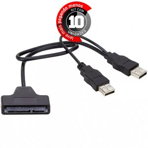 Conversores USB 2.0 para Sata HDD - Kit com 10