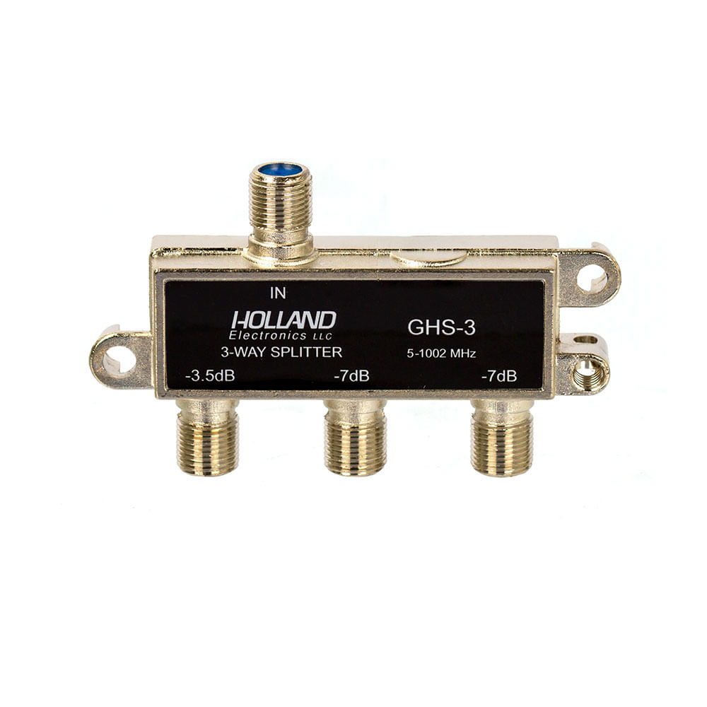 Divisor de Cabo Coaxial 1x3 Blindado - Holland