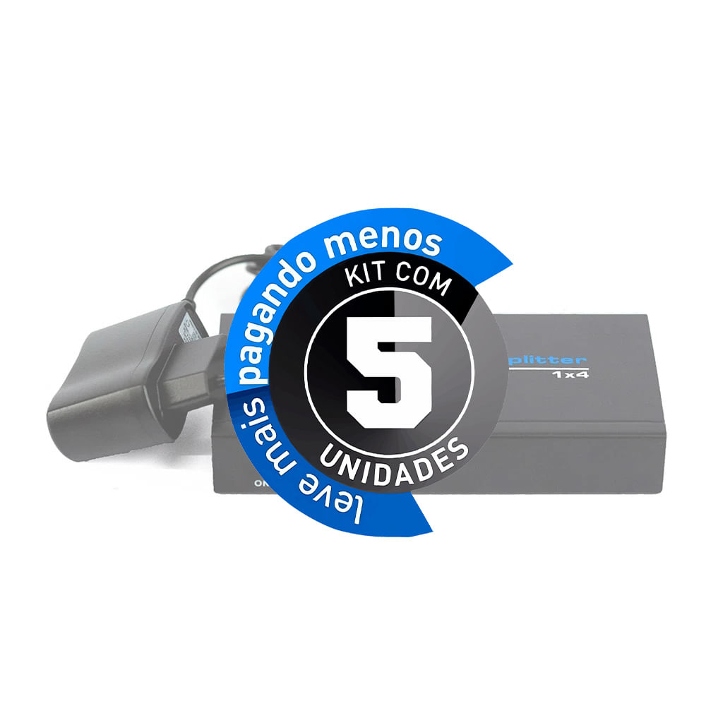Divisor Sdi 1X4 Splitter SDI Repetidor - Kit com 5 - Imagem 2