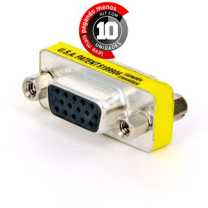 Emenda VGA Fêmea - Kit com 10