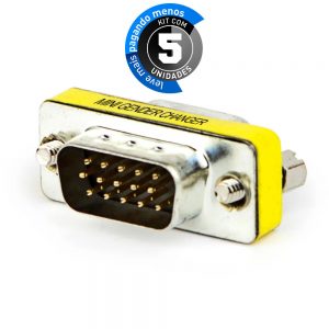 Emenda VGA Macho - Kit com 5