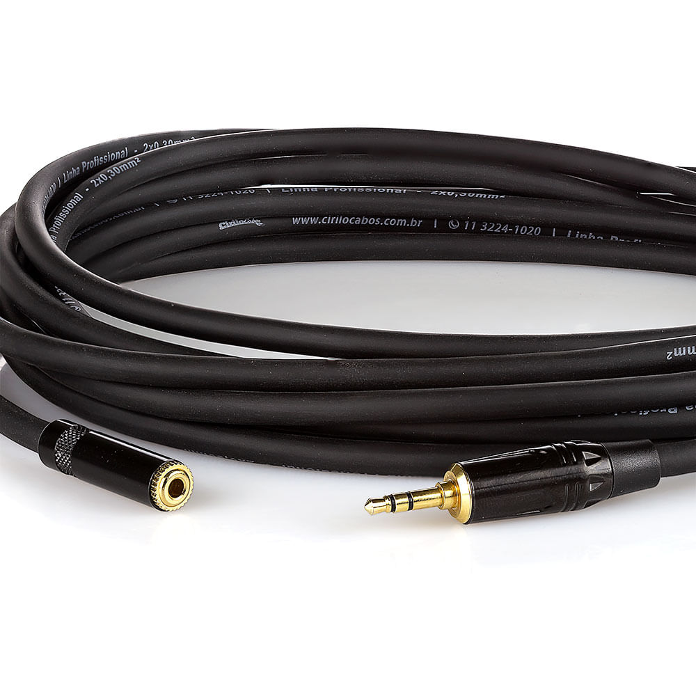 Extensão P2 Fone de Ouvido Profissional - 60 Metros - Imagem 2