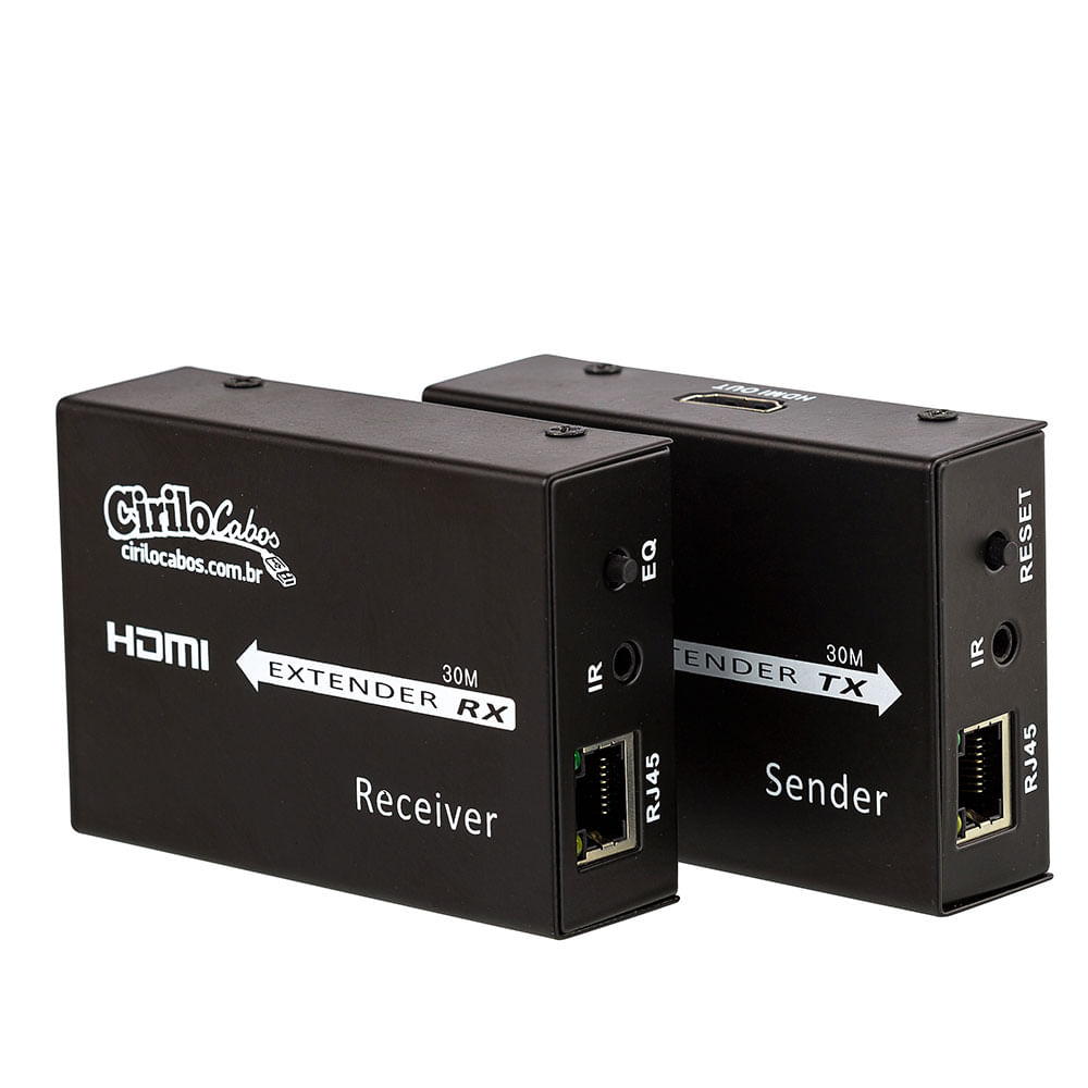 Extensor HDMI 30 Metros - Cat5e Cat-6 - 3D, 1080P