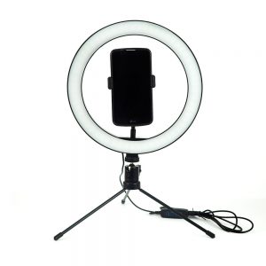 Ring Led Light Tripé e Suporte para Celular 10 polegadas