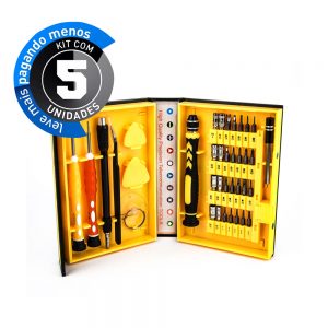 Jogo de Chaves de Precisão - 38 Peças - Kit com 5