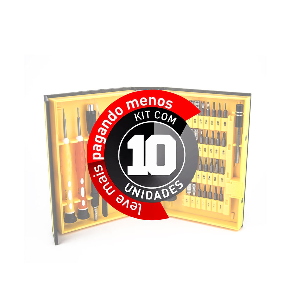 Jogo de Chaves de Precisão - 38 Peças - Kit com 10 - Imagem 2
