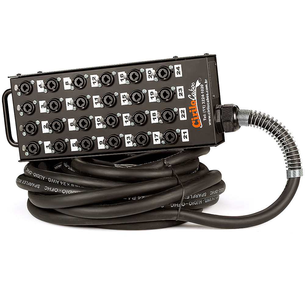 Medusa 24 Vias com Conectores Combo - 50 Metros