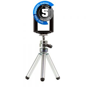 Mini Tripé para Celular, Flexível - Kit com 5
