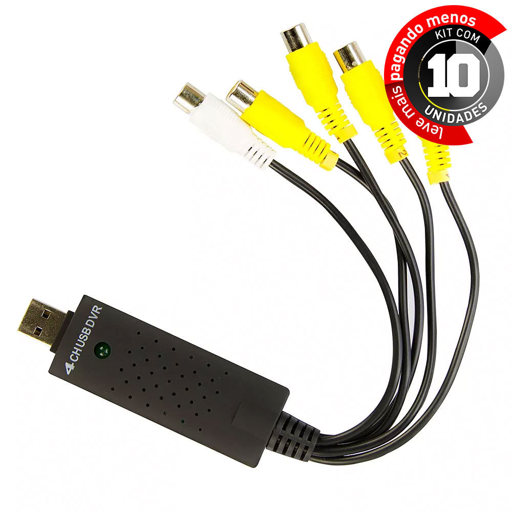 Placa de Captura Vídeo via USB - Kit com 10