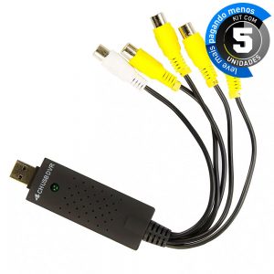 Placa de Captura Vídeo via USB - Kit com 5