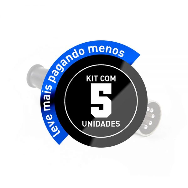 Plug MIDI DIM Metálico Profissional - Kit com 5 - Imagem 2