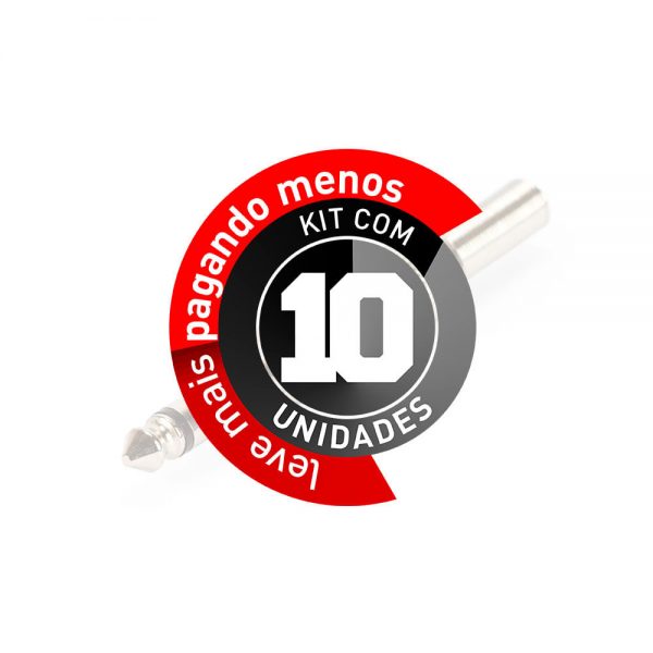 Plug P10 - Niquelado - Mono - Kit com 10 - Imagem 2