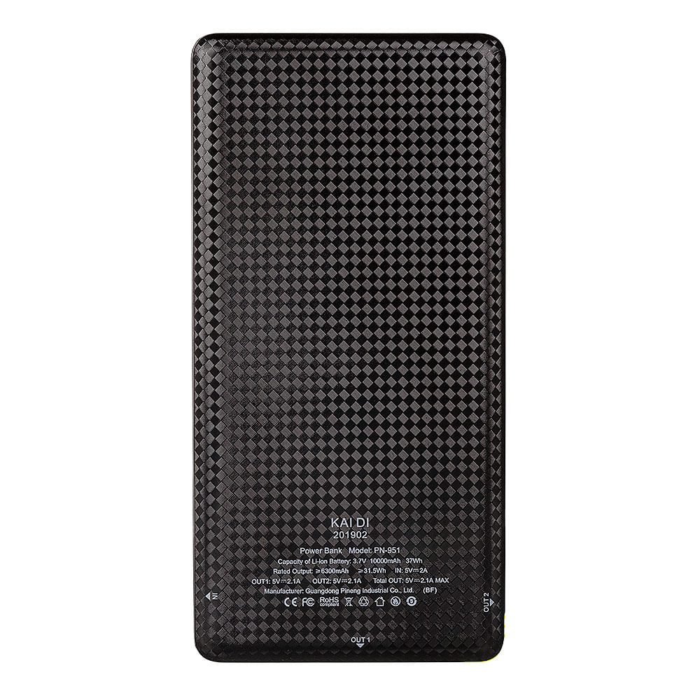 Power Bank 10.000 mAh Slim PN-951 - Preto - Imagem 2