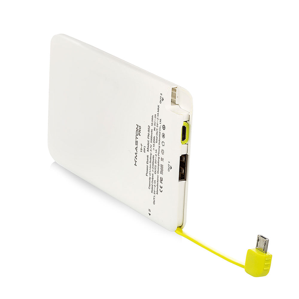 Power Bank 5.000 Mah Slim PN-952 - Branco - Imagem 4