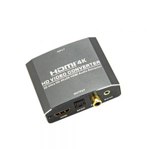 Repetidor HDMI com Extrator de Áudio, RCA, SPDIF