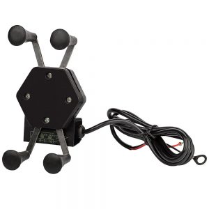 Suporte Carregador USB Para Celular Gps Moto Universal