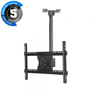 Suporte de Teto TVs de 32" a 70" Giro 360 - Médio Kit com 5