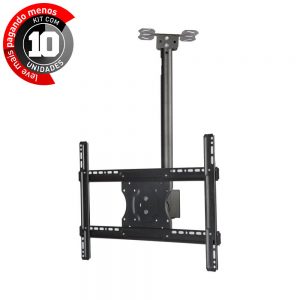 Suporte de Teto TVs de 32" a 70" Giro 360 - Médio Kit com 10
