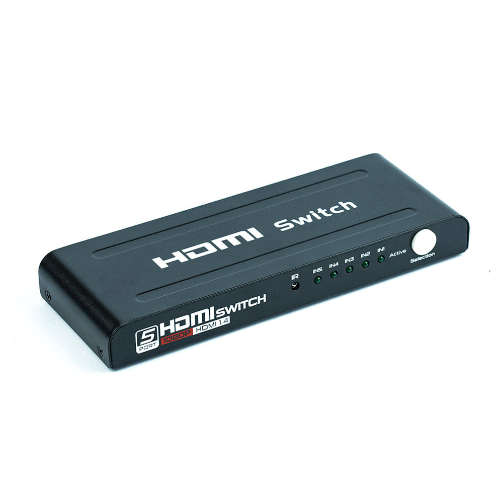 Switich HDMI 5x1 3D Full HD C/ Controle Remoto - Imagem 2