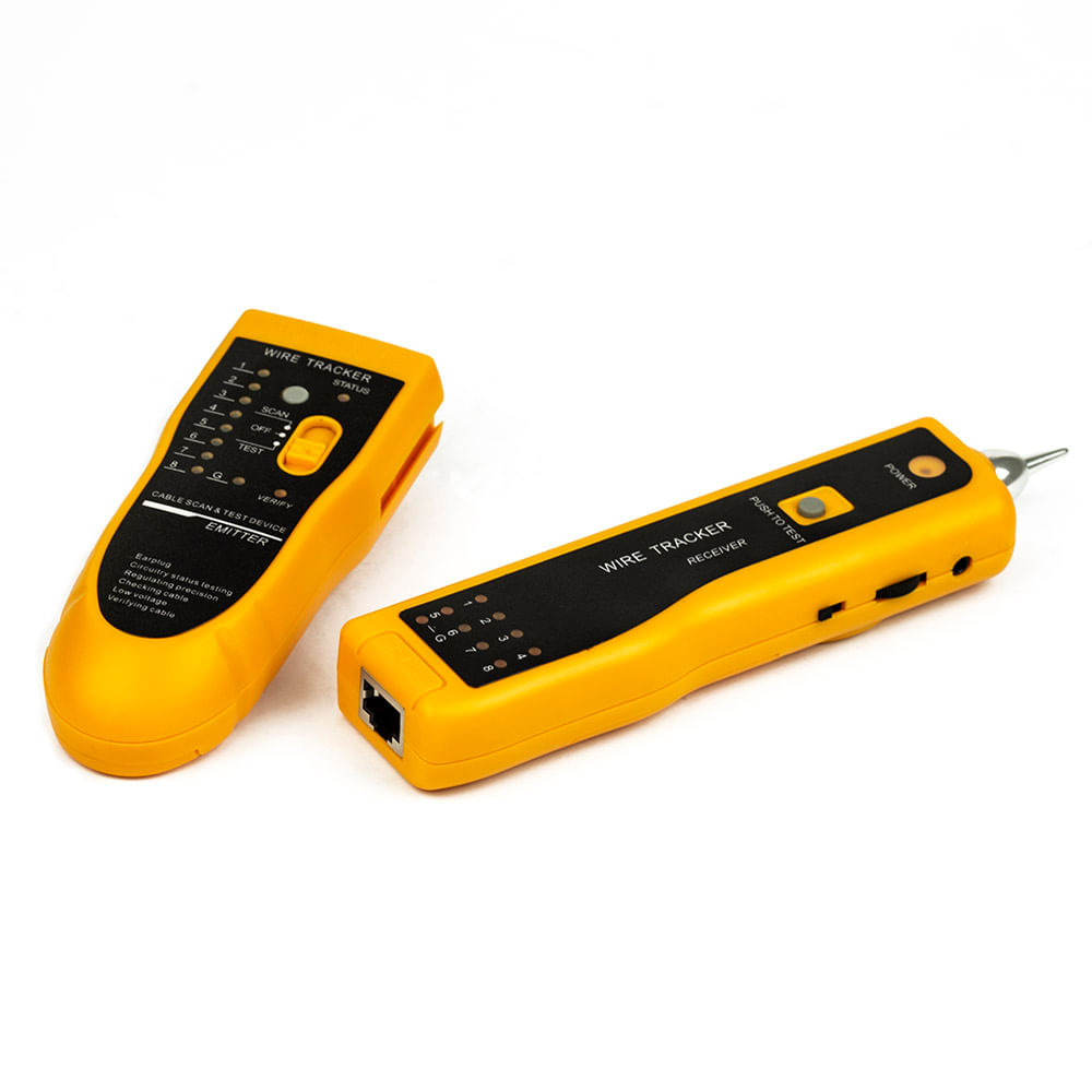 Testador de Cabo de Rede e Localizador - RJ45 e RJ11