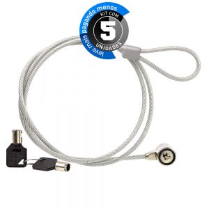 Travas de Segurança Notebook com Chave - Kit com 5